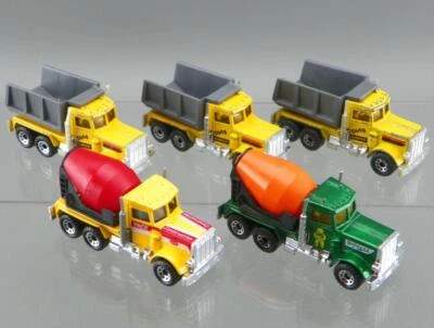 Camión de volteo mezclador de construcción Peterbilt 1/64 Matchbox 1981 vintage lote 5 Foto 1 de 4