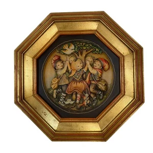 Vintage ANRI 12 3/4" Spring Dance Jubilee Wooden Plate FERRANDIZ Italy Made - Picture 1 of 9
