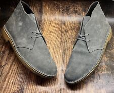 ~Clarks~’Originals’ Desert Boots Charcoal Slate Grey Charles F Stead Suede Uk10