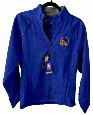 Jaqueta Golden State Warriors azul antigua média - Imagem 1 de 4