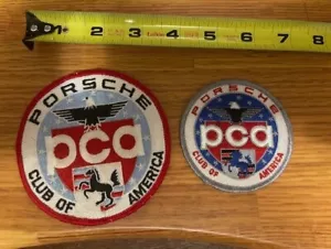 Official Porsche PCA Car Club of America, Iron On Badges, Emblem Logo Patch (2) - Picture 1 of 1