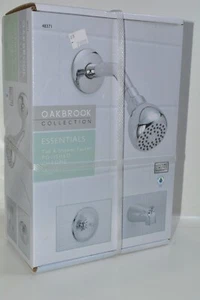 OAKBROOK COLLECTION ESSENTIALS Tub & Shower Spigot,Mixer and Shower Head Set - Picture 1 of 3