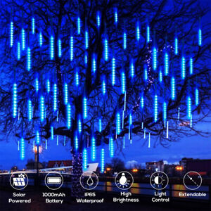 288 LED Meteor Shower Lights 8 Tube Rain Tree String Light Outdoor Garden Party