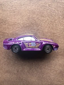 Hot Wheels 1987 Porsche 959 Purple With Graphics Chrome Windows -Malaysia - Nice - Picture 1 of 8