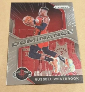 2020-21 Prizm Russell Westbrook Dominance Insert card - Houston Rockets - Imagen 1 de 1