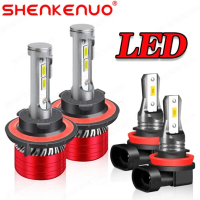 For Pontiac Torrent 2006 2007 2008 2009 4X 6000K LED Headlight Fog Light Bulbs - Image 1 of 4