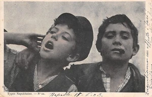 AL15-40D) TIPI NAPOLETANI COSTUMI TYPES NAPOLITAINS VIAGGIATA NAPOLI - Picture 1 of 2