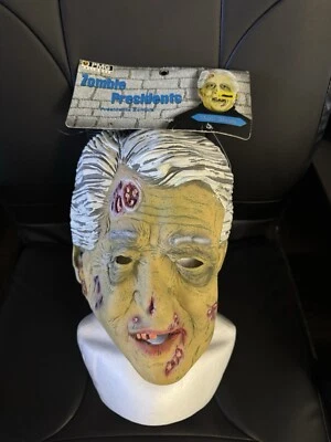 Disfraz de Halloween Zombie Máscara Facial Presidente Bill Clinton "Thrill Clinton" Nuevo de Lote Antiguo Foto 1 de 4