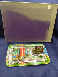 Vintage Wind Up Tin Toy Steam Train Set. Tested & Working. FREE UK POSTAGE. - Picture 1 of 11