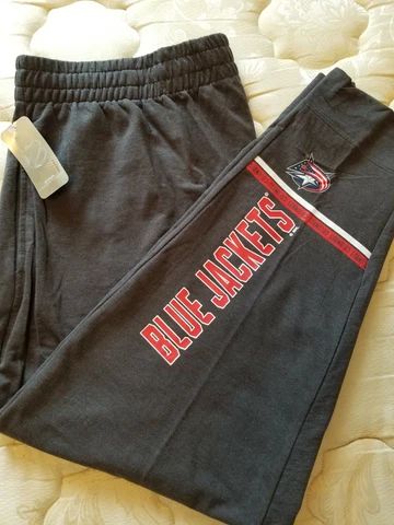 NWT/Columbus Blue Jackets/Team/NHL/Men's/Gray/ Pants/Cotton blend/Sz. 2XL(44-46) Cover