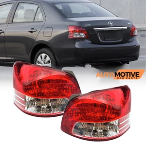 For 2007-2012 Toyota Yaris Sedan Tail Lights Rear Brake Lamps Set Left+Right - Picture 1 of 12
