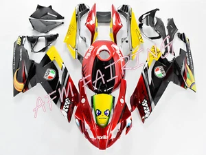 Black Red Shark ABS Injection Bodywork Fairing Kit for Aprilia RS125 2006-2010 - Picture 1 of 7