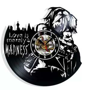Harley Quinn Joker Vinyl Wanduhr Geschenk Weihnachten Geburtstag Urlaub Wohndeko - Bild 1 von 5