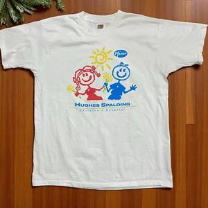 T-shirt Fruit Of The Loom Vintage Y2K ospedale pediatrico Pfizer bianca uomo XL - Foto 1 di 8