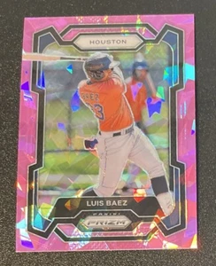 LUIS BAEZ 2024 PANINI #149 EXCLUSIVE PINK ICE PRIZM TOP PROSPECT! HOUSTON ASTROS - Picture 1 of 2
