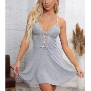 Women's Sexy Lingerie Cotton Chemise Nightwear Babydoll Sleepwear Slip Dress US - Picture 1 of 28