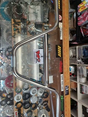 MANILLAR TNT RETRO CARRERA 8" bicicleta bmx BARRAS CROMADAS EE. UU. LÁGRIMA TRAVESAÑO SE NUEVO Foto 1 de 3
