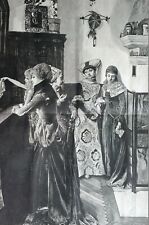 Berne Switzerland 1885 BURNESE LADIES GOODBYE to SWISS TROOPS Lg Print w STORY