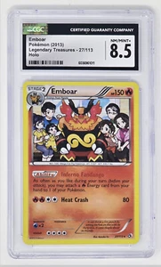 Carta Emboar (27/113) Holo CGC 8.5 (2013) Pokemon B&W: Tesori Leggendari - Foto 1 di 2
