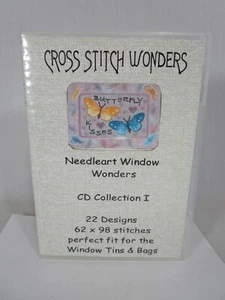 Cross Stitch Wonders 1 Needleart Window Wonders Multi Format CD-ROM 22 Designs - Picture 1 of 3