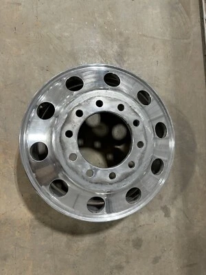 24.5 x 8.25 Alcoa 10 Lug 285mm Hub Pilot Tractor Trailer Wheel - Image 1 of 4