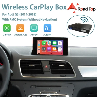 Upgraded For Audi Q3 RMC 2014-2018 Wireless CarPlay Android Auto Retrofit Kit - Image 1 of 4
