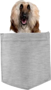 Afghan Hound Dog in pocket Fridge Car Magnet Bumper Sticker App size 4"x7" - Picture 1 of 5