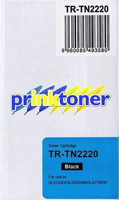 TR-TN2220 BLACK TONER COMPATIBLE WITH BROTHER HL2220,HL2240D,HL2250DN,HL2270DW - Image 1 of 3