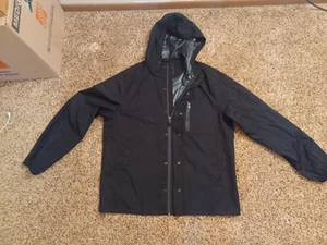 Marc Anthony Black Polyester Slim Fit Rain Jacket size XL - Picture 1 of 5