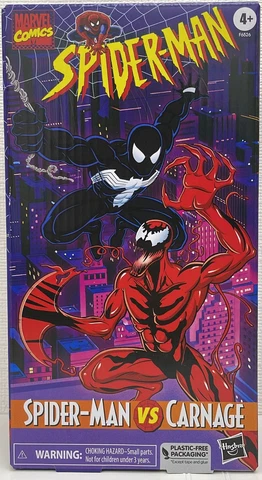 IN HAND HASBRO MARVEL 6" VHS SPIDER-MAN VS CARNAGE 2 PACK ACTION FIGURE Cover