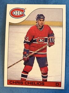 1985-86 Topps Hockey #51 Chris Chelios Montreal Canadiens NHL