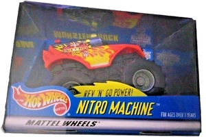 2000 WCW Nitro Machine 1:43 Monster Jam Truck Hot Wheels REV N GO Short Box RAR - Bild 1 von 14