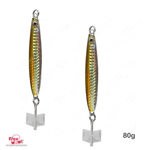2 Stück Colt 2,8oz Coltsniper 80g Vertical Jig 3561D-DT MUSTAD Haken Gold Silber NEU - Bild 1 von 6