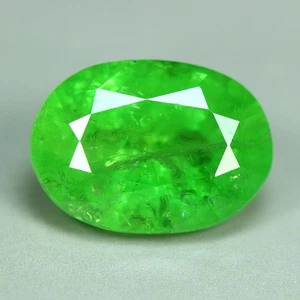 4,70 quilates_piedra preciosa única_granate verde tsavorita 100 % natural sin calentar_Kenia - Imagen 1 de 3