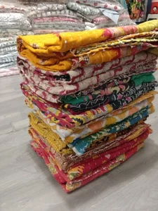 Mix Wholesale Lot Indian Vintage Kantha Blanket Throw Quilt Hippe Quilt Bohemian - Picture 1 of 13