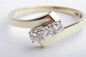 Brillant Diamant Ring 0,31ct 585 14K Gelb Gold Gr. 56 - - Bild 1 von 7