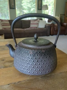 Iron Kettle Cast Iron Rock Cast Tortoise Shell Teapot Tea Ceremony Nambu 1L. - Picture 1 of 9