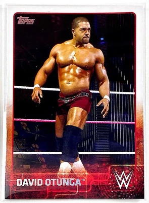 2015 Topps WWE Wrestling Trading Card #23 DAVID OTUNGA Free Shipping - Image 1 of 2