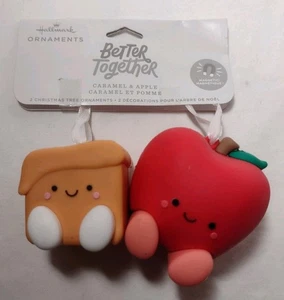 Hallmark Better Together Magnetic Ornaments Caramel & Apple NEW - Picture 1 of 6