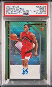 Panini Recon Scottie Barnes 2021-22 novato destinado a excelente auto verde 3/5 RCA - Imagen 1 de 6