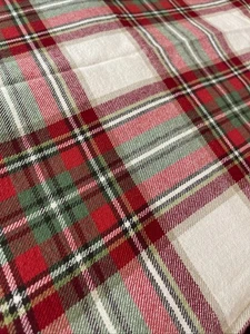 Christmas Plaid Threshold Cloth Napkins Soft Cotton Farmhouse 18”x18” Set Of 6 - Picture 1 of 7
