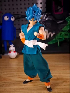Modelo de ropa hecho a mano escala 1/12 para figura de acción de 6" Son Goku Body - Imagen 1 de 9