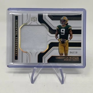 Tremendo parche dorado Christian Watson National Treasures 2024/10 empacadores - Imagen 1 de 2