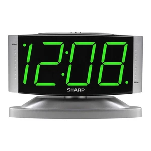 Home Digital Alarm Clock – Swivel Base - Outlet Powered, Simple Operation, Al... - Picture 1 of 6