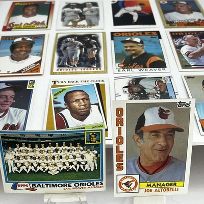 Лот командных карт Baltimore Orioles менеджеры тренеры лидеры команд 1981 - 1991 почти как новые+ - Изображение 1 из 4