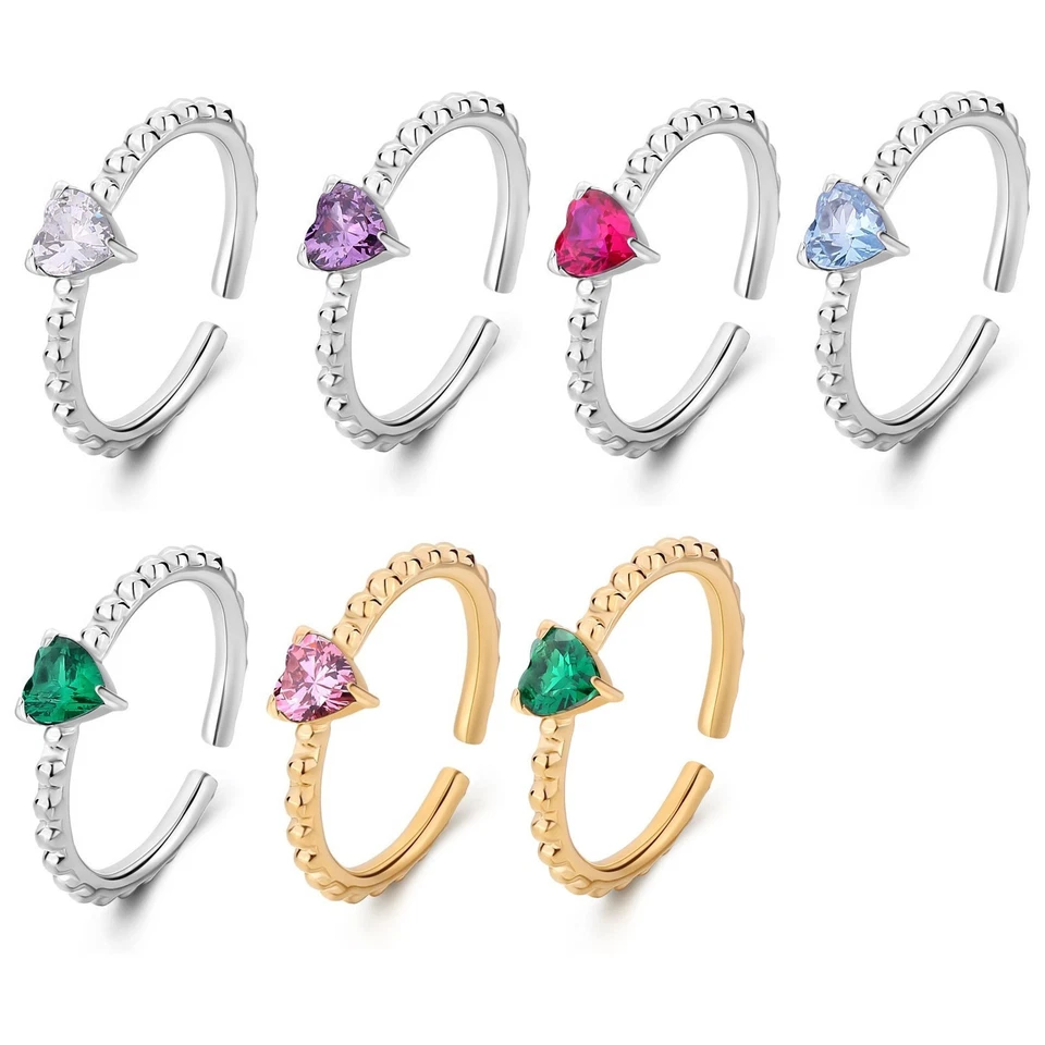 Anello donna acciaio Misura regolabile cuore vari colori Sagapo SDZ124 S'agapo - Immagine 1 di 3