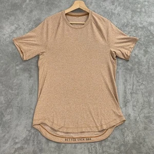 Lululemon Shirt Mens Medium Brown Drysense Workout Performance Training Running - Picture 1 of 8