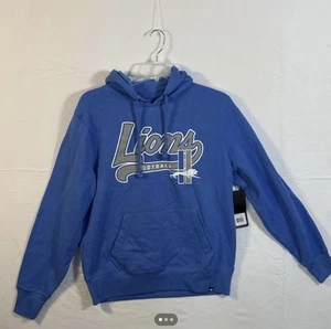Detroit Lions NFL '47 Marke Herren Hoodie blau Raz Sweatshirt Größe Medium & Large - Bild 1 von 3