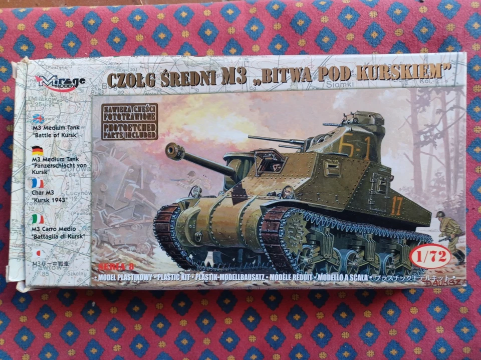 MIRAGE 72806  - Tank, Medium M3 "Kursk" - plastic kit 1/72 - Immagine 1 di 1