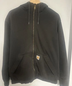 Carhartt Herren braun Thermo Mesh gefüttert Rain Defender Full Zip Hoodie Gr. S - Bild 1 von 8